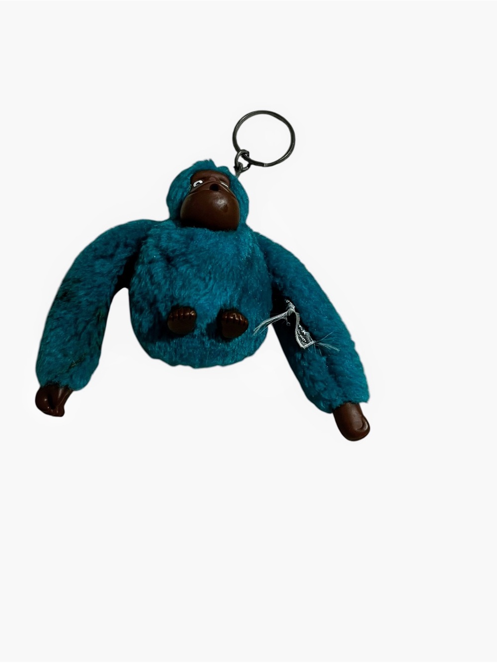 Kipling blue teal gorilla monkey ape keychain bag purse charm